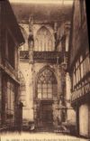 CPA Lisieux rue de la paix portail de l'eglise St Jacques