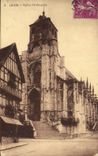 CPA Lisieux Eglise st jacques