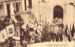 POSTAL Lisieux de la VENDIMIA que un día de procesión entró de la búsqueda para Carmel
