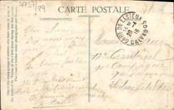 CPA Lisieux Cimetiere Groupe de soldats venus pries Therese