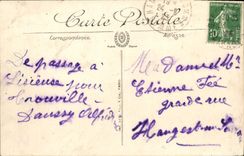 Línea de la estación de tren de Lisieux de la POSTAL de la VENDIMIA de TAPA del tren de Touville