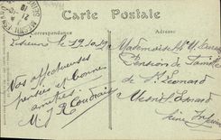 POSTAL Lisieux de la VENDIMIA el lugar de Thiers un día de mercado