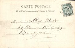 POSTAL Lisieux de la VENDIMIA el lugar de Thiers y la calle de Grand