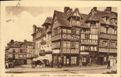 CPA Lisieux Le Marche Place Thiers 