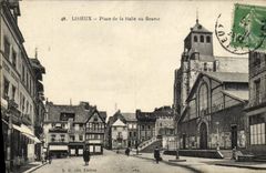 CPA Lisieux Place de la Halle au Beurre 