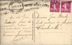 POSTAL Lisieux de la VENDIMIA una calle vieja