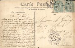 POSTAL Lisieux de la VENDIMIA la calle de Caen Hugo Faguet