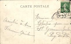 VINTAGE POSTCARD Caen the Hotel God View and the Church Gilles Saint