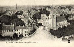 VINTAGE POSTCARD Caen Seen from of the Abbey to the Ladies