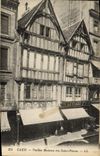 CPA Caen Vieilles Maisons rue Saint Pierre Levrard