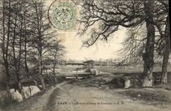 VINTAGE POSTCARD Caen the Meadow Racecourse Hippisme