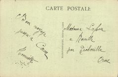 VINTAGE POSTCARD Caen Barracks of the Castle the Bridge Levis Church Saint Pierre