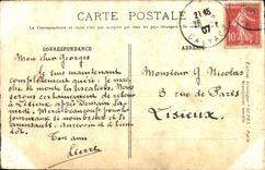 VINTAGE POSTCARD Caen the Church and the Place St Pierre