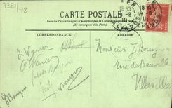 VINTAGE POSTCARD Caen the Abbey with the Lady and the Hotel God