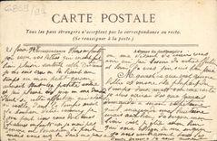 VINTAGE POSTCARD Caen Church St Etienne the college