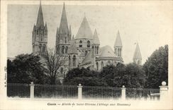 VINTAGE POSTCARD Caen Apse of Saint Etienne Abbey to the men
