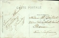 CPA Caen L'Abbaye aux Homes et le Lycee