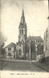 VINTAGE POSTCARD Caen Church Julien Saint