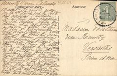 VINTAGE POSTCARD Castle of Caen Carries Help