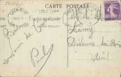 VINTAGE POSTCARD Caen the College and the Cloister Found by William the Conqueror