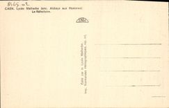 VINTAGE POSTCARD Caen Malherbe College the Refectory