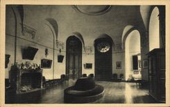 VINTAGE POSTCARD Caen Malherbe College the Visiting room