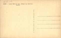 VINTAGE POSTCARD Caen College Malherbe Staircase