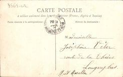 CPA Caen Lycee et la Statue Louis XIV