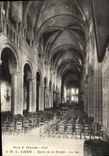 VINTAGE POSTCARD Caen Church of the Trinity the Nave
