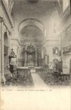 VINTAGE POSTCARD interior Caen of the church our lady