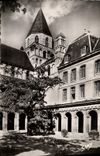 VINTAGE POSTCARD Caen Abbey church saint Etienne tower lantern seen of the cloister of the abbey