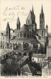 VINTAGE POSTCARD Holy Caen Etienne abbey with the men