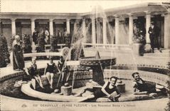 CPA Deauville Plage fleurie Les nouveaux bains l'atrium