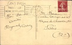 CPA Deauville Plage fleurie bar du soleil