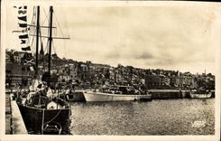 CPA Deauville trouville le port des yachts