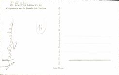 CPM Deauville Trouville Crepuscule sur le bassin des yachts