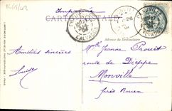 VINTAGE POSTCARD Deauville the basin of the yachts and the headlight