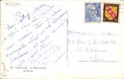 CPA Deauville La plage fleurie le casino