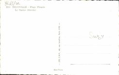 CPA Deauville Plage fleurie le casino