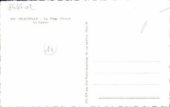 CPA Deauville La Plage fleurie le casino