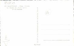 CPA Deauville Plage fleurie le casino et les jardins