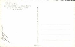 CPA Deauville La Plage fleurie le casino et les jardins