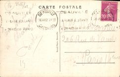 VINTAGE POSTCARD Deauville Beach Flowered the contest of elegance in front of the casino