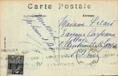 VINTAGE POSTCARD Deauville the casino and the royal hotel