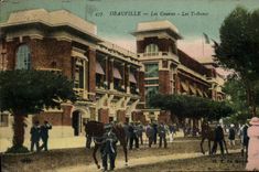 VINTAGE POSTCARD Deauville races the platforms Hippisme Horses