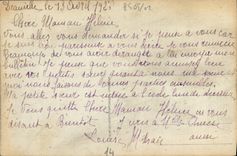 VINTAGE POSTCARD Deauville the flowered beach the church and the war memorial