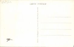 VINTAGE POSTCARD Deauville the beach flowered Train station