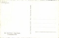 CPA Deauville La plage fleurie le normandy hotel