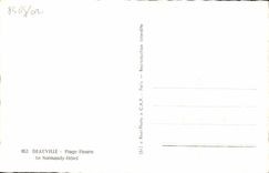 CPA Deauville plage fleurie le normandy hotel