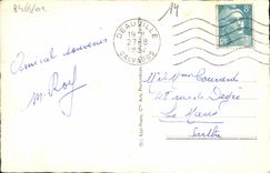 CPA Deauville plage fleurie le normandy hotel